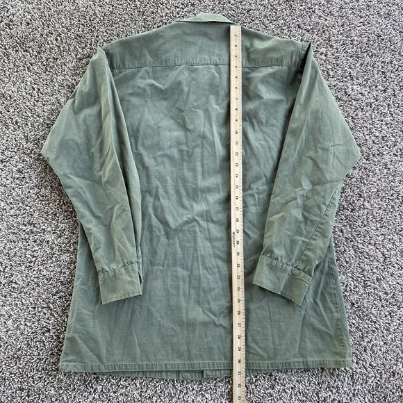 Vtg 1968 US Army Vietnam Jungle Fatigue Jacket Mens Medium Long OG